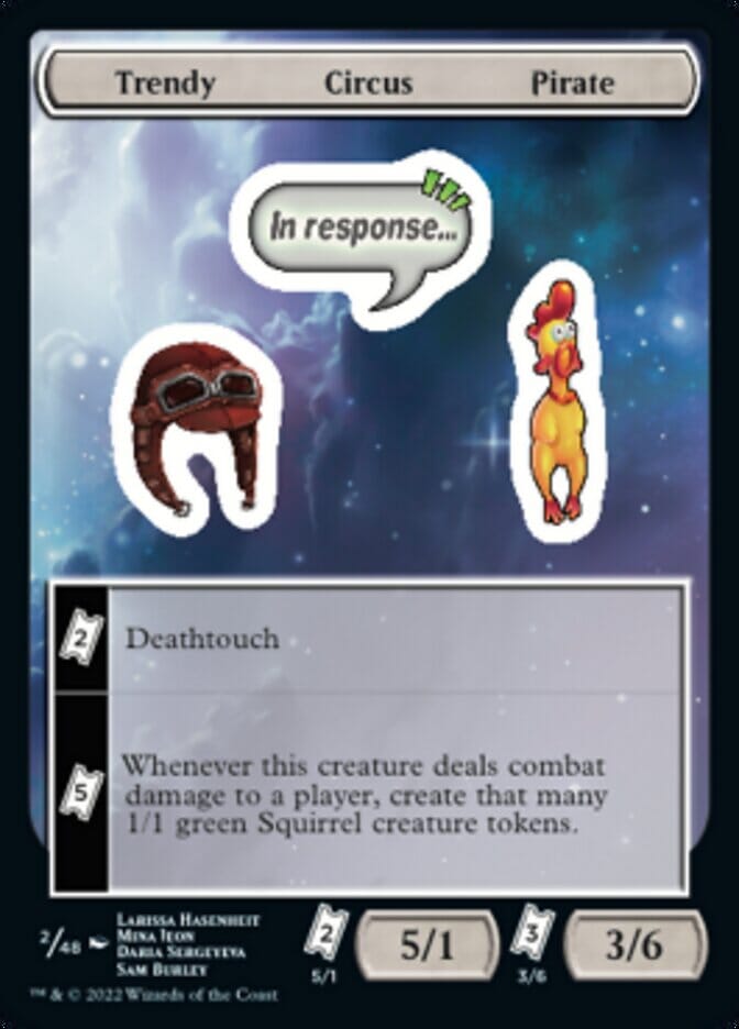 Trendy Circus Pirate [Unfinity Stickers] MTG Single Magic: The Gathering  | Multizone: Comics And Games