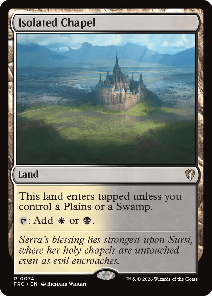 Isolated Chapel [Reality Fracture Commander] MTG Single Magic: The Gathering  | Multizone: Comics And Games