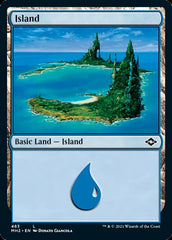 Island (483) (Foil Etched) [Modern Horizons 2] MTG Single Magic: The Gathering  | Multizone: Comics And Games
