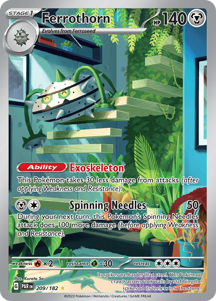 Ferrothorn (209/182) [Scarlet & Violet: Paradox Rift] Pokemon Single Pokémon  | Multizone: Comics And Games
