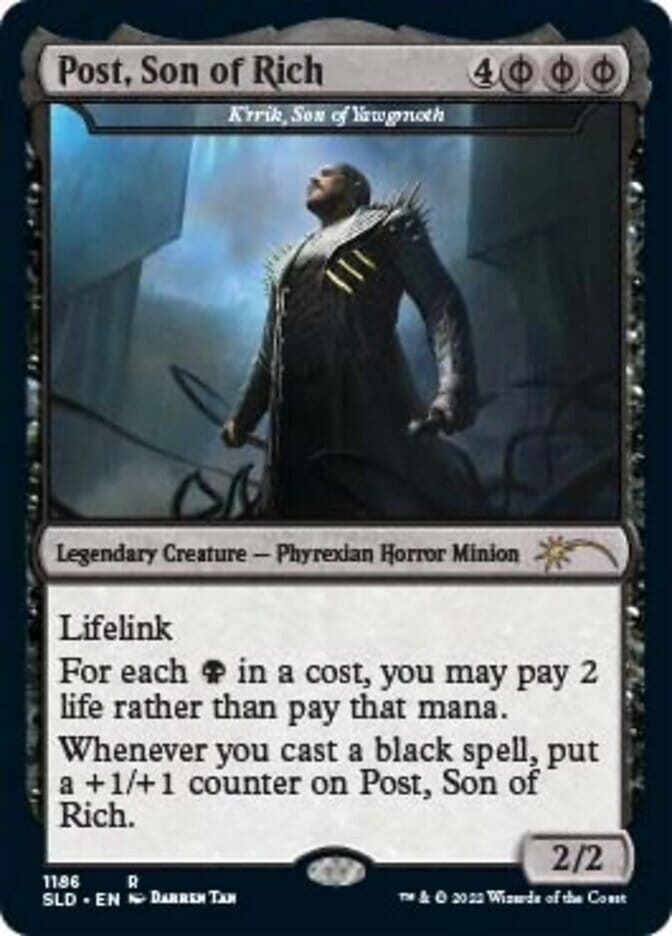 K'rrik, Son of Yawgmoth - Post, Son of Rich [Secret Lair Drop Series] MTG Single Magic: The Gathering  | Multizone: Comics And Games