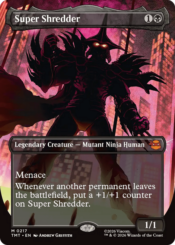 Super Shredder (Borderless) [Teenage Mutant Ninja Turtles] MTG Single Magic: The Gathering  | Multizone: Comics And Games