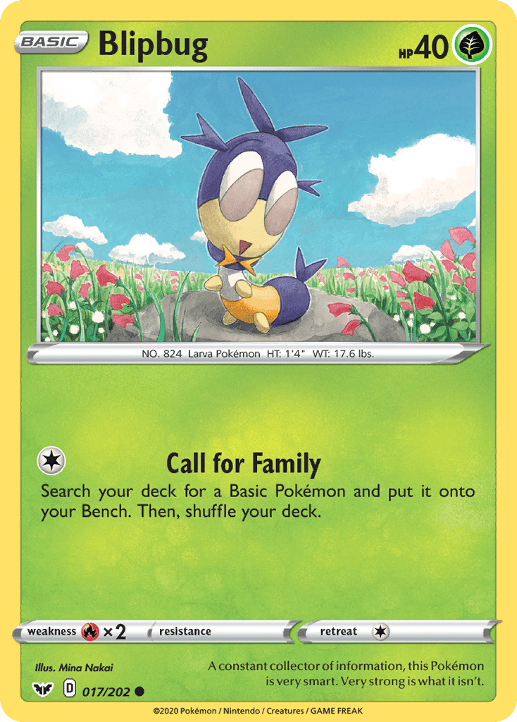 Blipbug (017/202) [Sword & Shield: Base Set] Pokemon Single Pokémon  | Multizone: Comics And Games