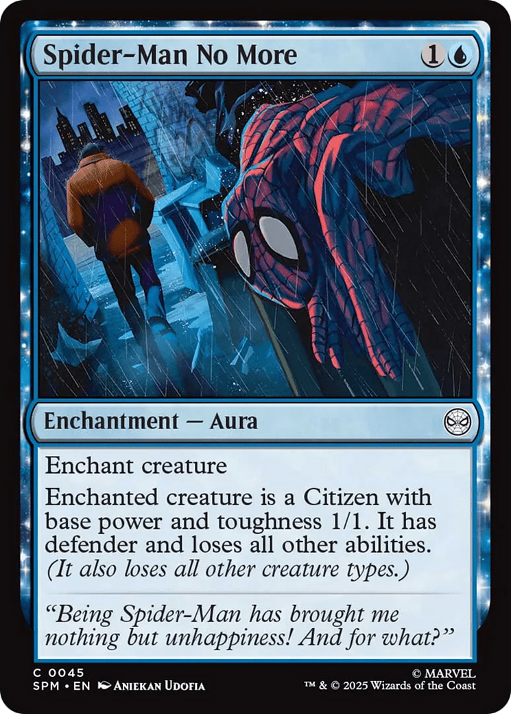 Spider-Man No More [Marvel's Spider-Man] MTG Single Magic: The Gathering  | Multizone: Comics And Games