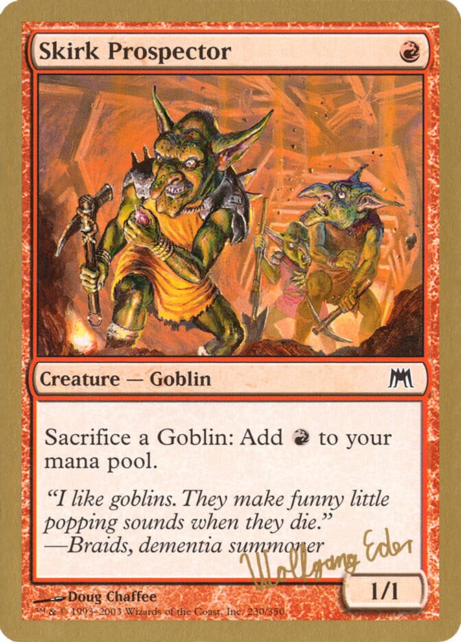 Skirk Prospector (Wolfgang Eder) [World Championship Decks 2003] MTG Single Magic: The Gathering  | Multizone: Comics And Games