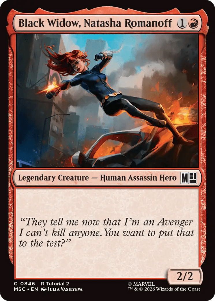 Black Widow, Natasha Romanoff [Marvel Super Heroes Commander] MTG Single Magic: The Gathering  | Multizone: Comics And Games