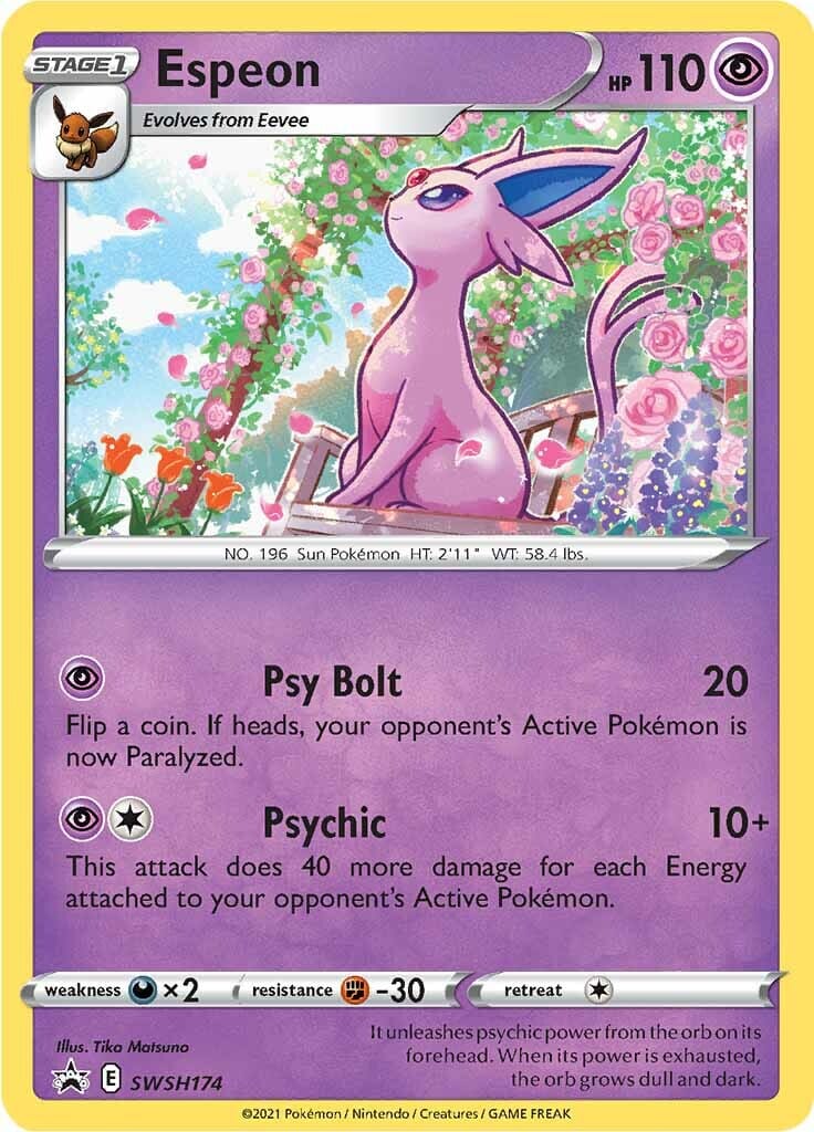 Espeon (SWSH174) [Sword & Shield: Black Star Promos] Pokemon Single Pokémon  | Multizone: Comics And Games