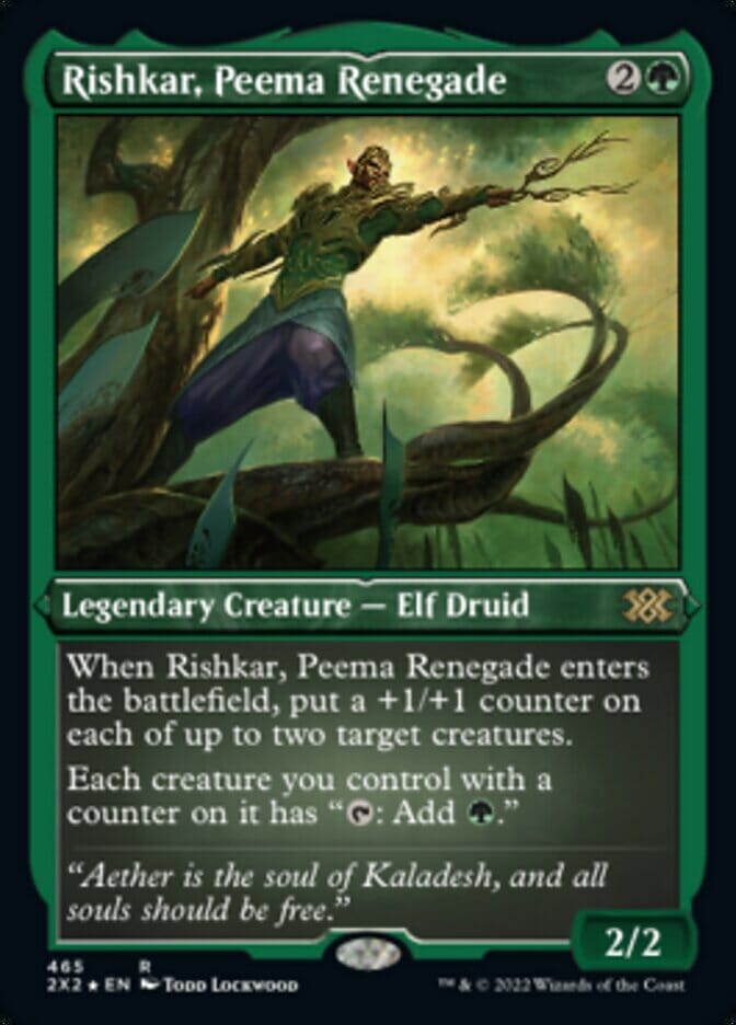 Rishkar, Peema Renegade (Foil Etched) [Double Masters 2022] MTG Single Magic: The Gathering  | Multizone: Comics And Games