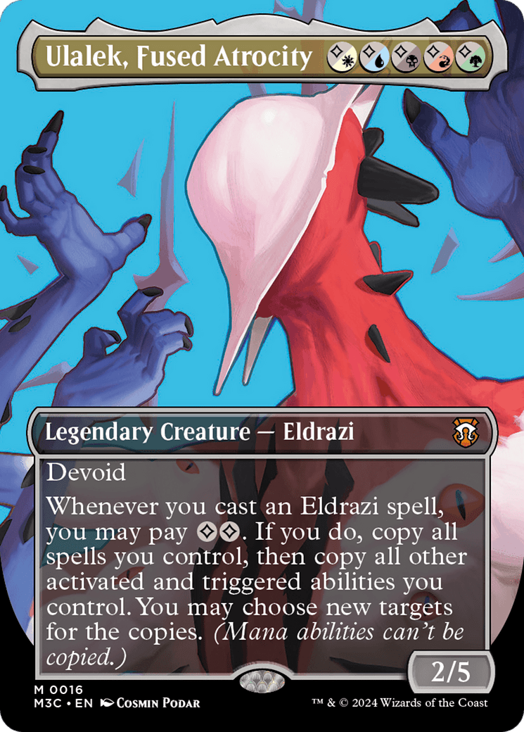 Ulalek, Fused Atrocity (Borderless) [Modern Horizons 3 Commander] MTG Single Magic: The Gathering  | Multizone: Comics And Games