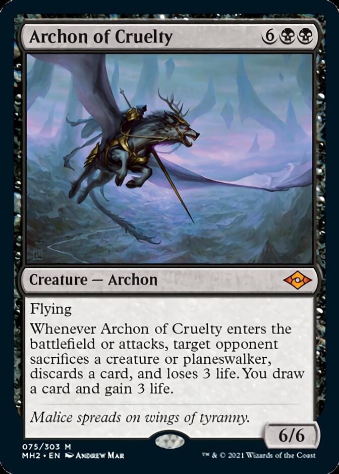 Archon of Cruelty [Modern Horizons 2] MTG Single Magic: The Gathering  | Multizone: Comics And Games