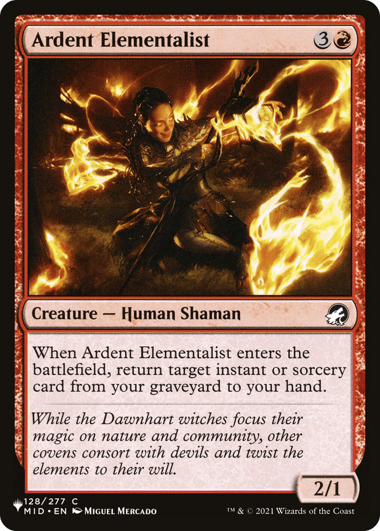 Ardent Elementalist [The List] MTG Single Magic: The Gathering  | Multizone: Comics And Games