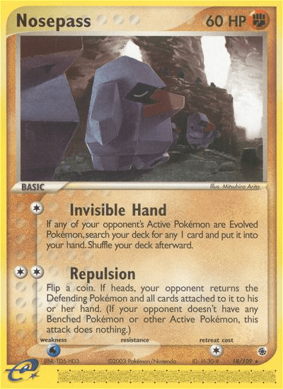Nosepass (18/109) [EX: Ruby & Sapphire] Pokemon Single Pokémon  | Multizone: Comics And Games