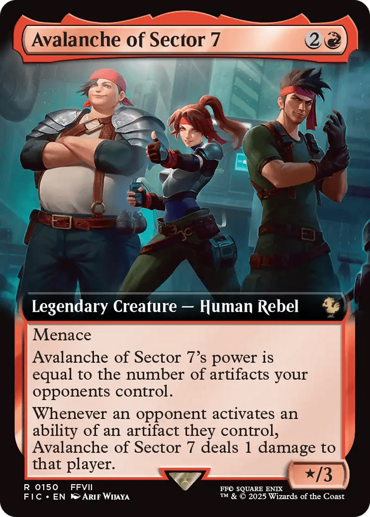 Avalanche of Sector 7 (Extended Art) [FINAL FANTASY Commander] MTG Single Magic: The Gathering  | Multizone: Comics And Games