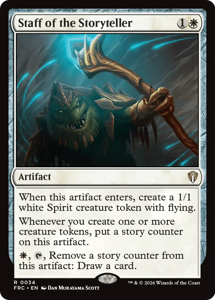 Staff of the Storyteller [Reality Fracture Commander] MTG Single Magic: The Gathering  | Multizone: Comics And Games