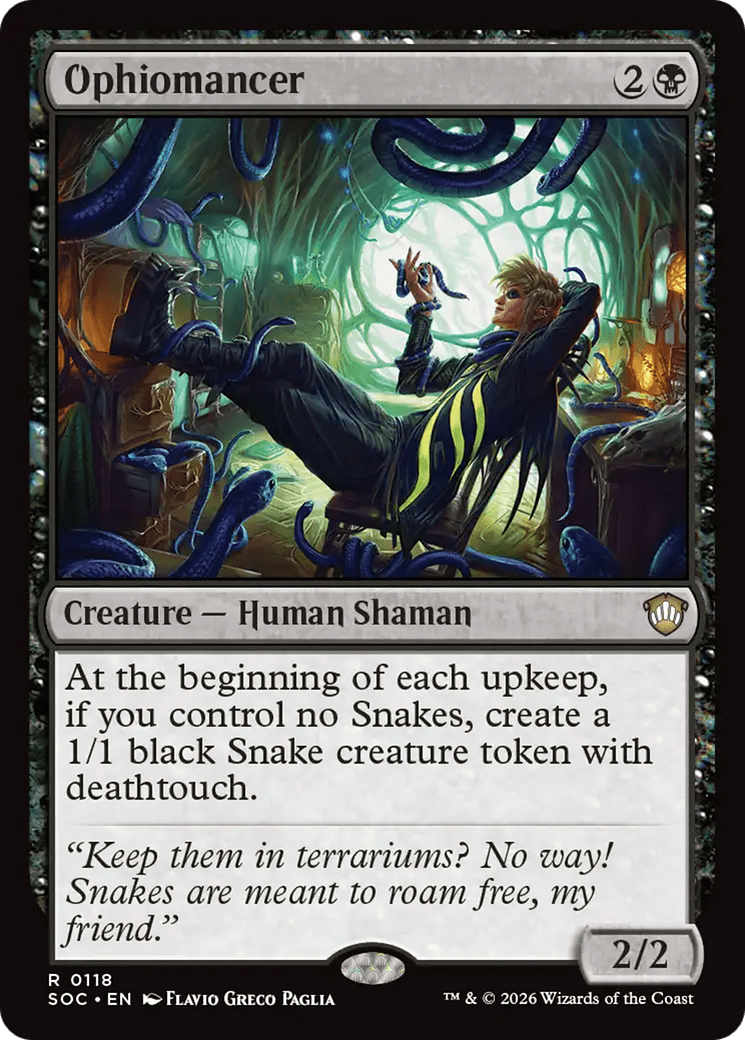 Ophiomancer [Secrets of Strixhaven Commander] MTG Single Magic: The Gathering  | Multizone: Comics And Games