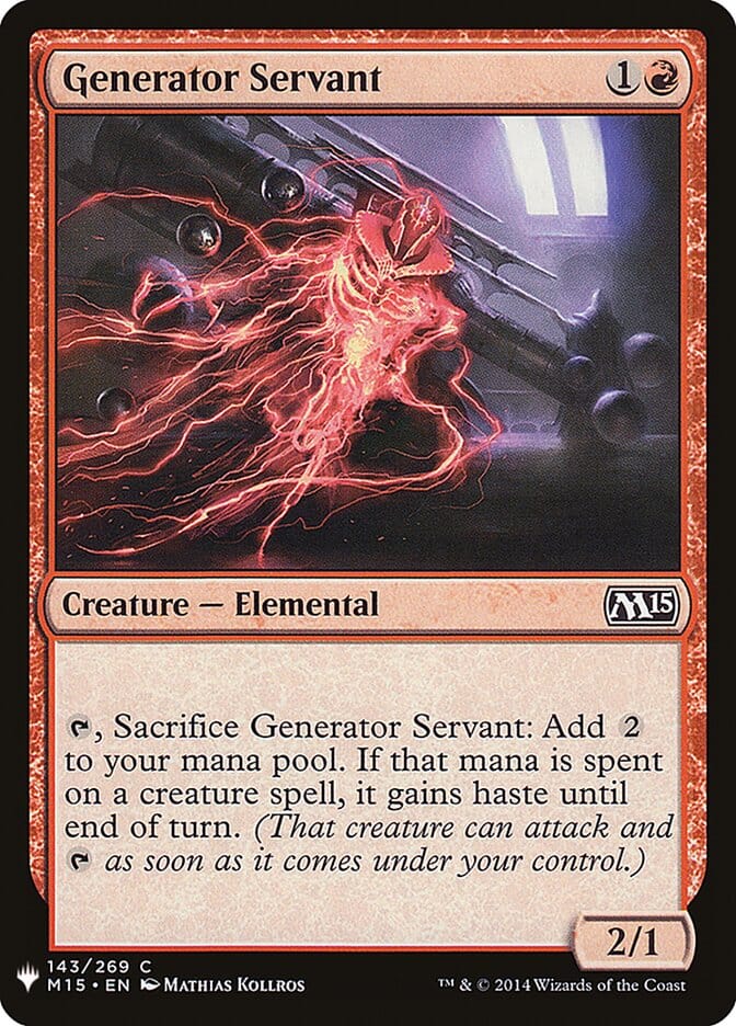 Generator Servant [Mystery Booster] MTG Single Magic: The Gathering  | Multizone: Comics And Games