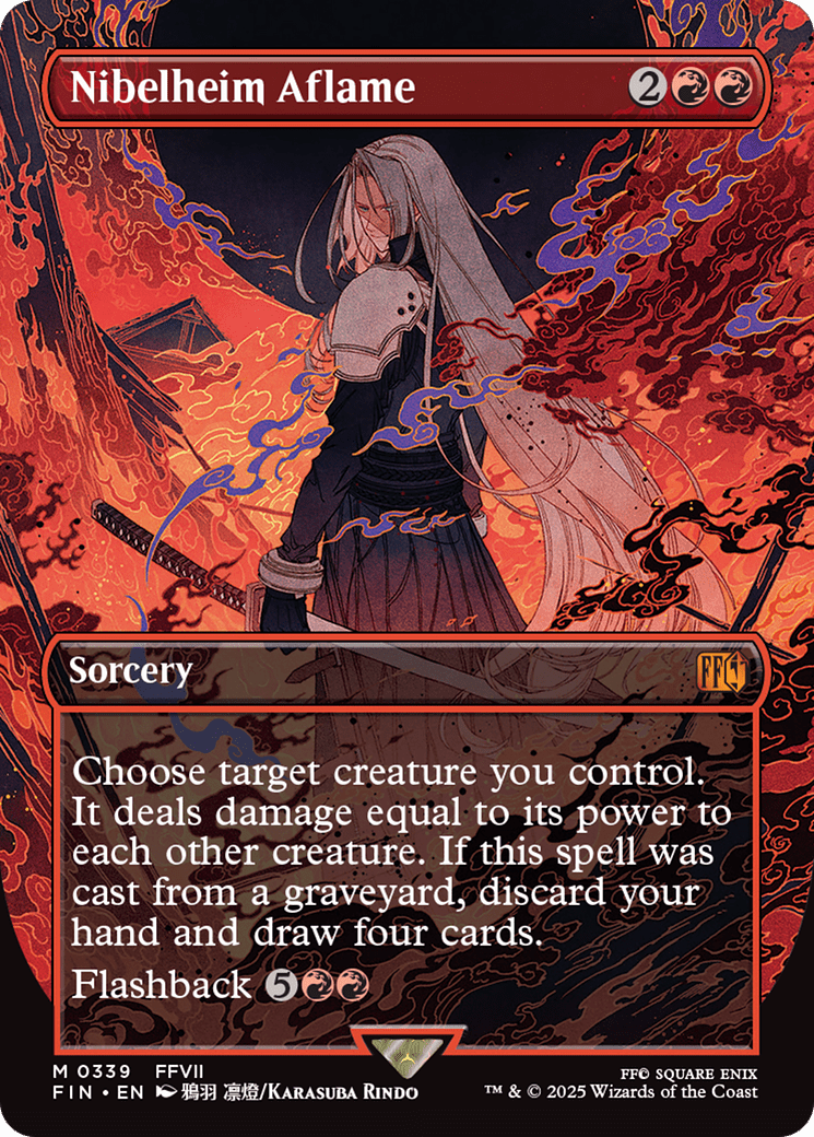 Nibelheim Aflame (Borderless) [FINAL FANTASY] MTG Single Magic: The Gathering  | Multizone: Comics And Games