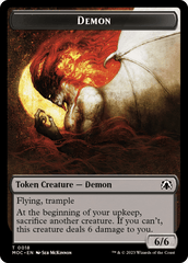 Angel (3) // Demon Double-Sided Token [March of the Machine Commander Tokens] MTG Single Magic: The Gathering  | Multizone: Comics And Games