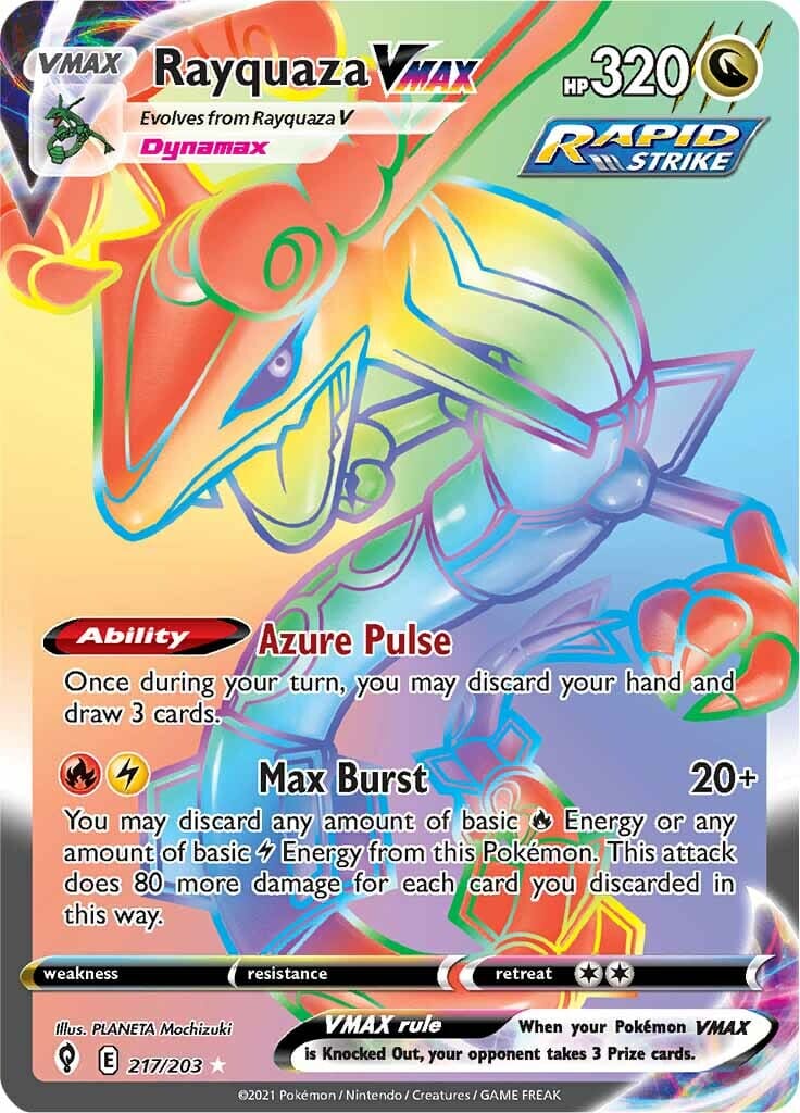Rayquaza VMAX (217/203) [Sword & Shield: Evolving Skies] Pokemon Single Pokémon  | Multizone: Comics And Games