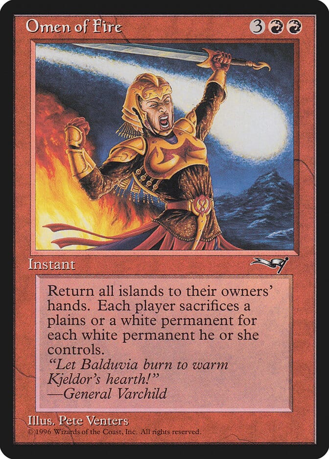 Omen of Fire [Alliances] MTG Single Magic: The Gathering  | Multizone: Comics And Games
