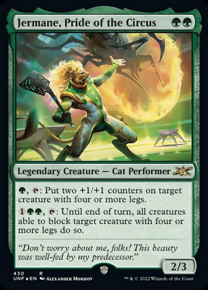 Jermane, Pride of the Circus (Galaxy Foil) [Unfinity] MTG Single Magic: The Gathering  | Multizone: Comics And Games