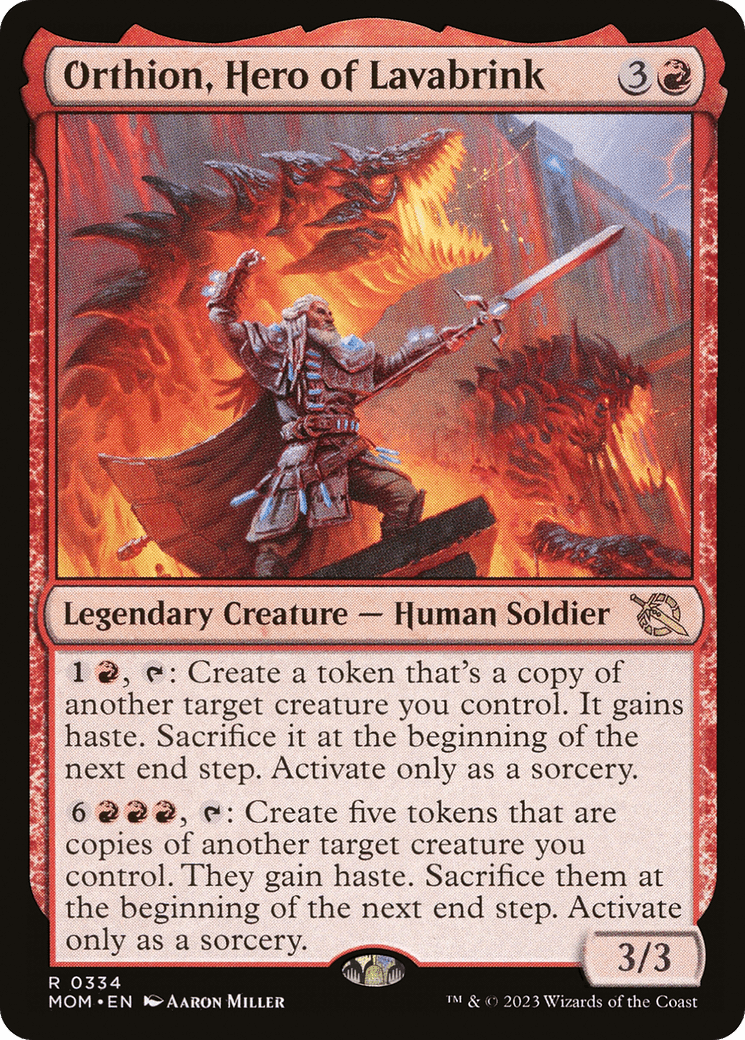 Orthion, Hero of Lavabrink [March of the Machine] MTG Single Magic: The Gathering  | Multizone: Comics And Games