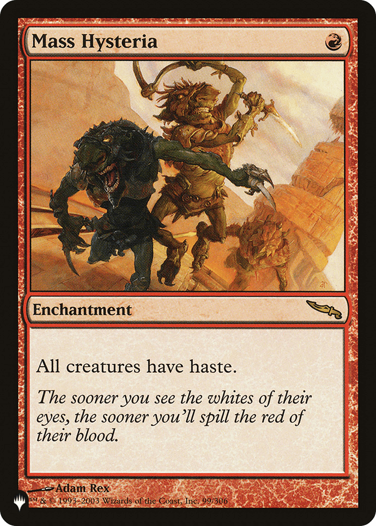 Mass Hysteria [The List] MTG Single Magic: The Gathering  | Multizone: Comics And Games