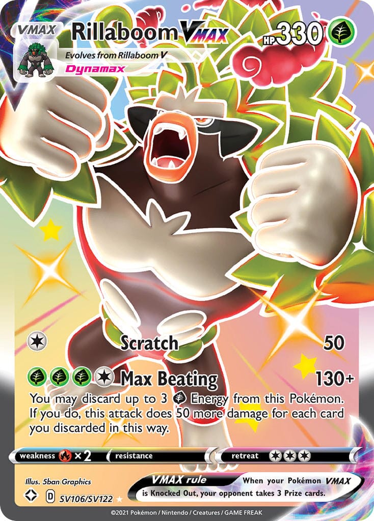 Rillaboom VMAX (SV106/SV122) [Sword & Shield: Shining Fates] Pokemon Single Pokémon  | Multizone: Comics And Games