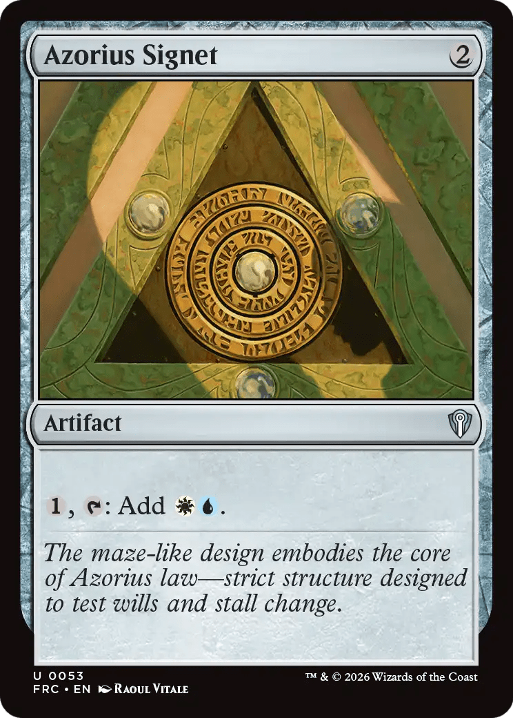 Azorius Signet [Reality Fracture Commander] MTG Single Magic: The Gathering  | Multizone: Comics And Games
