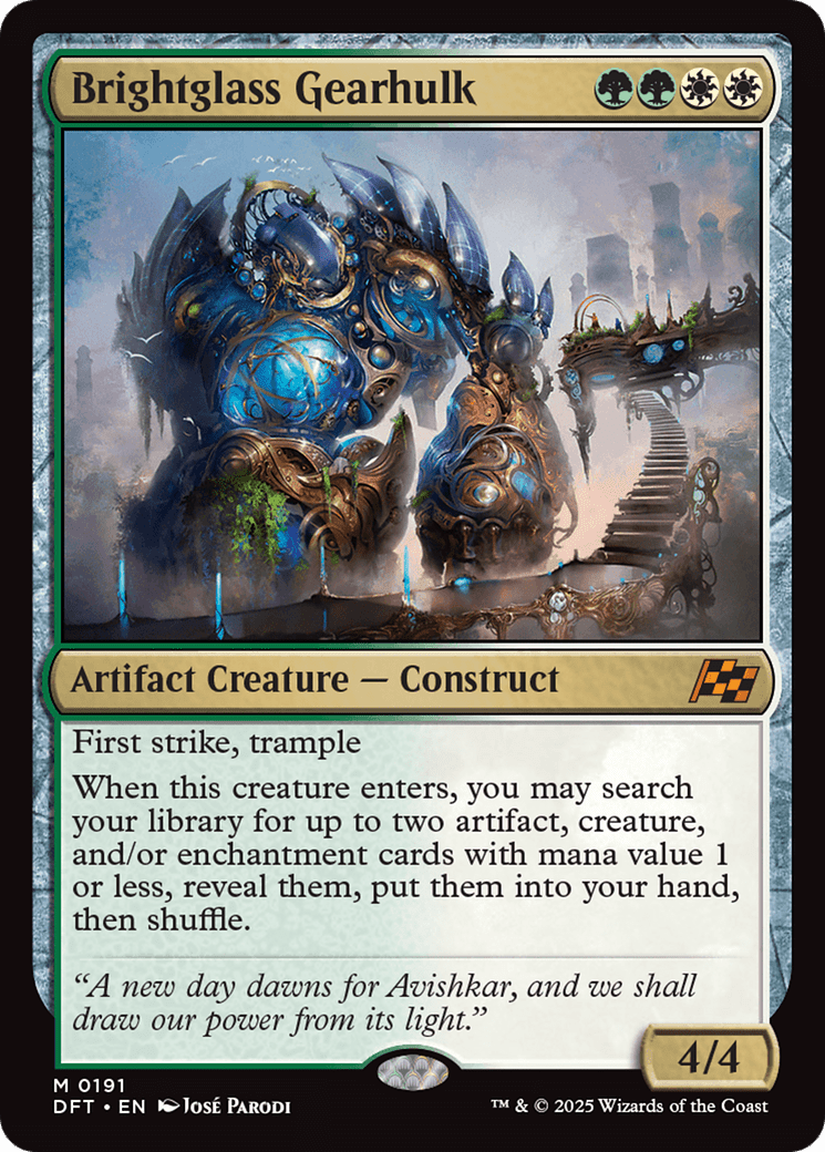 Brightglass Gearhulk [Aetherdrift] MTG Single Magic: The Gathering  | Multizone: Comics And Games