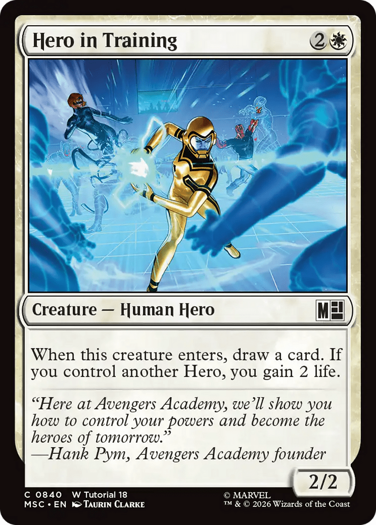 Hero in Training [Marvel Super Heroes Commander] MTG Single Magic: The Gathering  | Multizone: Comics And Games