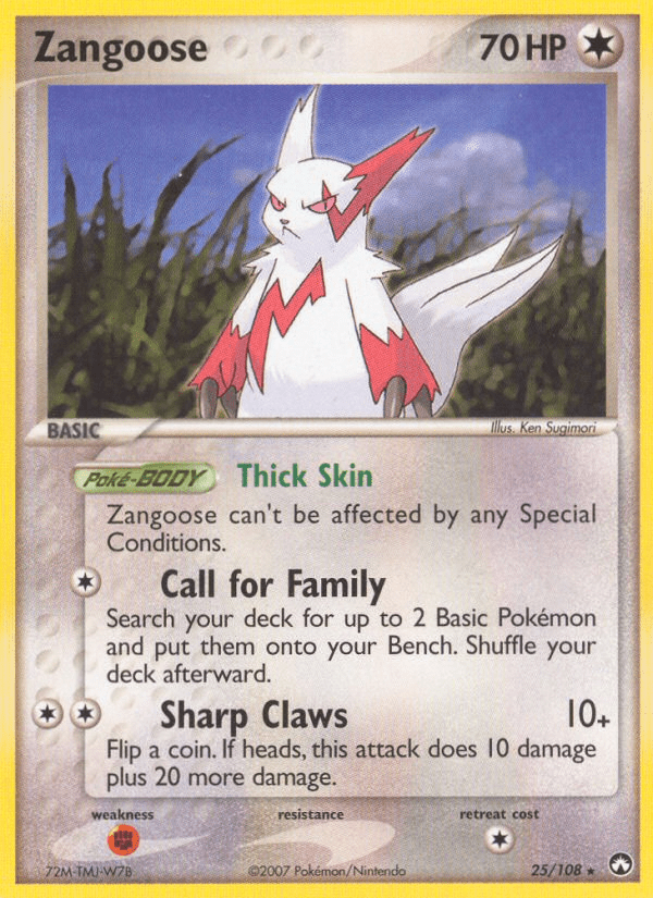 Zangoose (25/108) [EX: Power Keepers] Pokemon Single Pokémon  | Multizone: Comics And Games