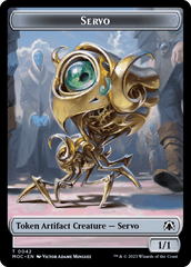 Feather // Servo Double-Sided Token [March of the Machine Commander Tokens] MTG Single Magic: The Gathering  | Multizone: Comics And Games