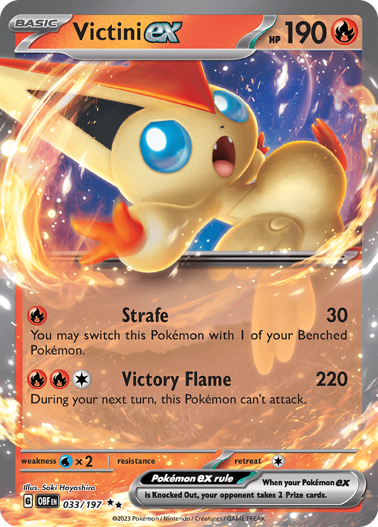 Victini ex (033/197) [Scarlet & Violet: Obsidian Flames] Pokemon Single Pokémon  | Multizone: Comics And Games