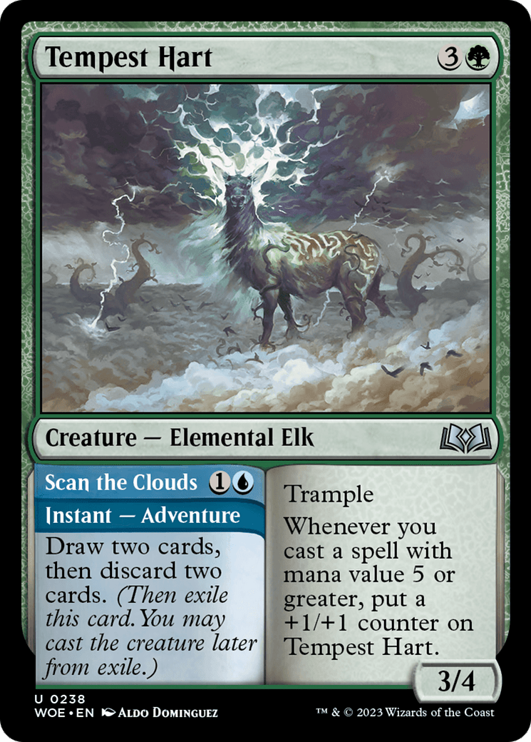 Tempest Hart // Scan the Clouds [Wilds of Eldraine] MTG Single Magic: The Gathering  | Multizone: Comics And Games