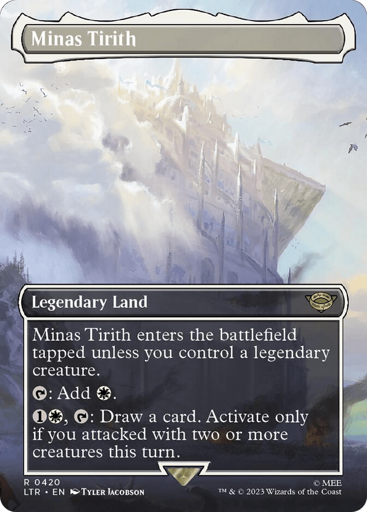 Minas Tirith (Borderless Alternate Art) (420) [The Lord of the Rings: Tales of Middle-Earth] MTG Single Magic: The Gathering  | Multizone: Comics And Games