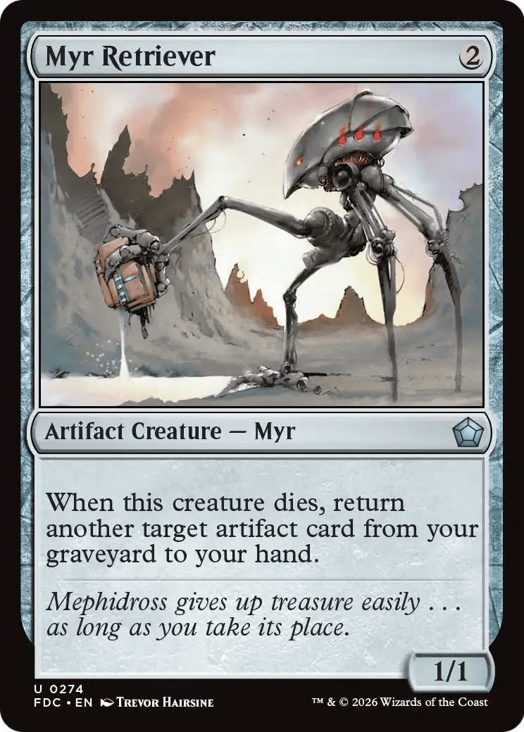 Myr Retriever [Foundations Commander] MTG Single Magic: The Gathering  | Multizone: Comics And Games