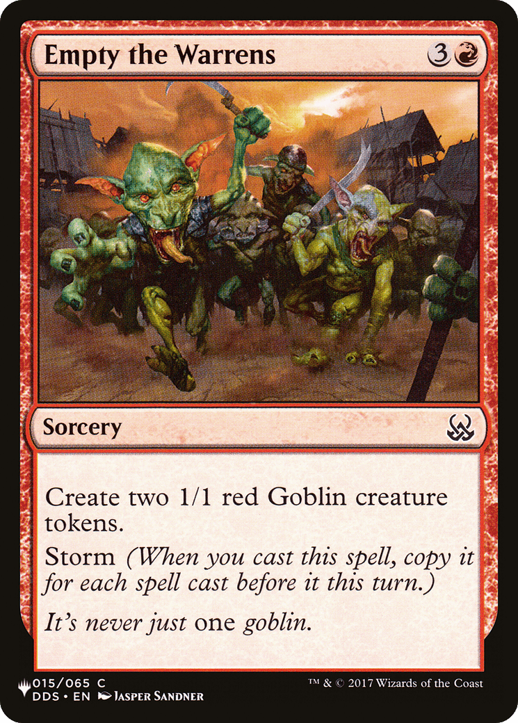 Empty the Warrens [The List] MTG Single Magic: The Gathering  | Multizone: Comics And Games