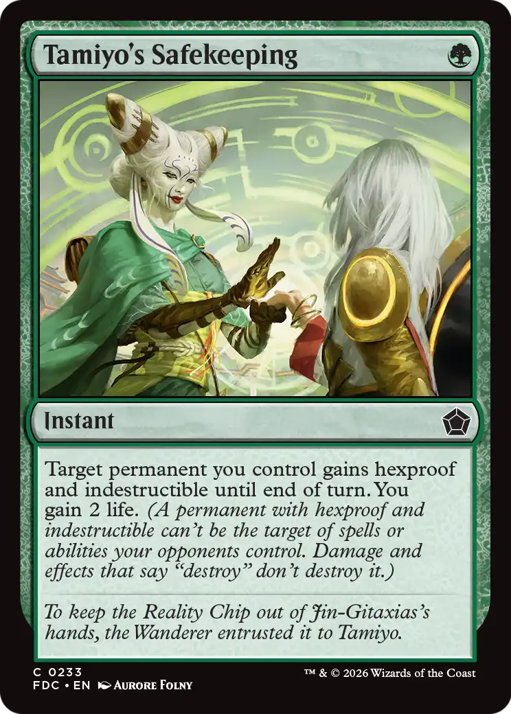 Tamiyo's Safekeeping [Foundations Commander] MTG Single Magic: The Gathering  | Multizone: Comics And Games