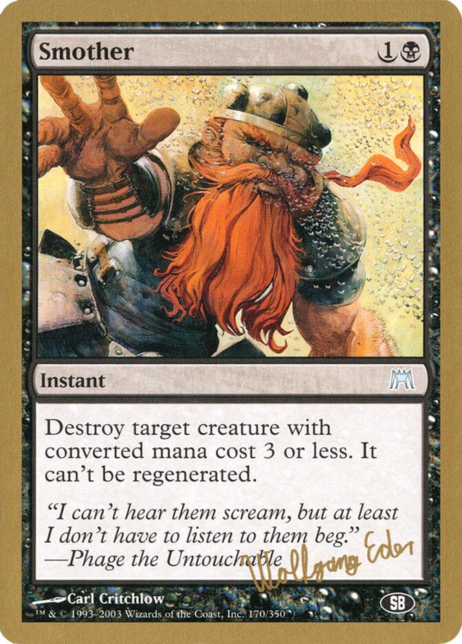 Smother (Wolfgang Eder) (SB) [World Championship Decks 2003] MTG Single Magic: The Gathering  | Multizone: Comics And Games