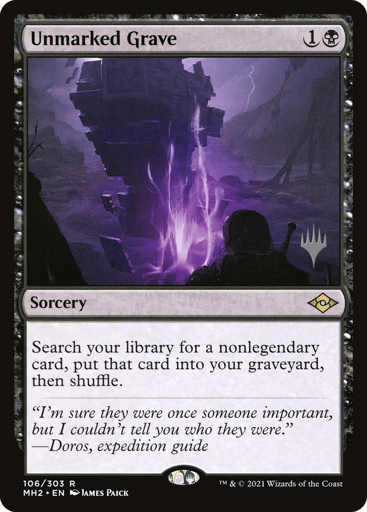 Unmarked Grave (Promo Pack) [Murders at Karlov Manor Promos] MTG Single Magic: The Gathering  | Multizone: Comics And Games