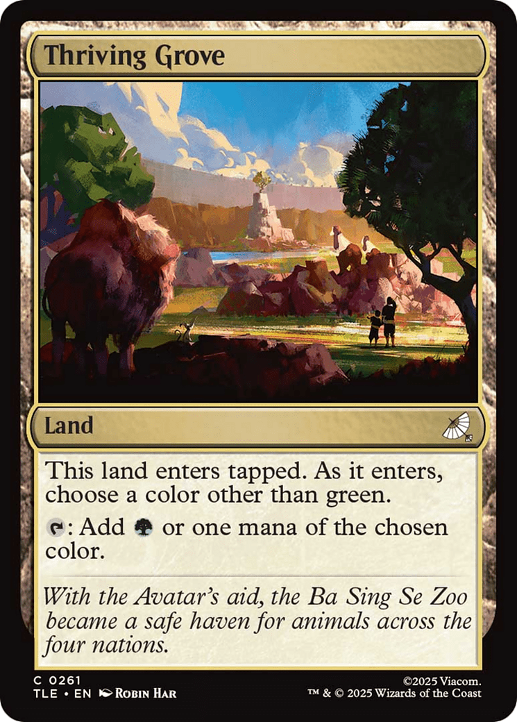 Thriving Grove [Avatar: The Last Airbender: Eternal-Legal] MTG Single Magic: The Gathering  | Multizone: Comics And Games