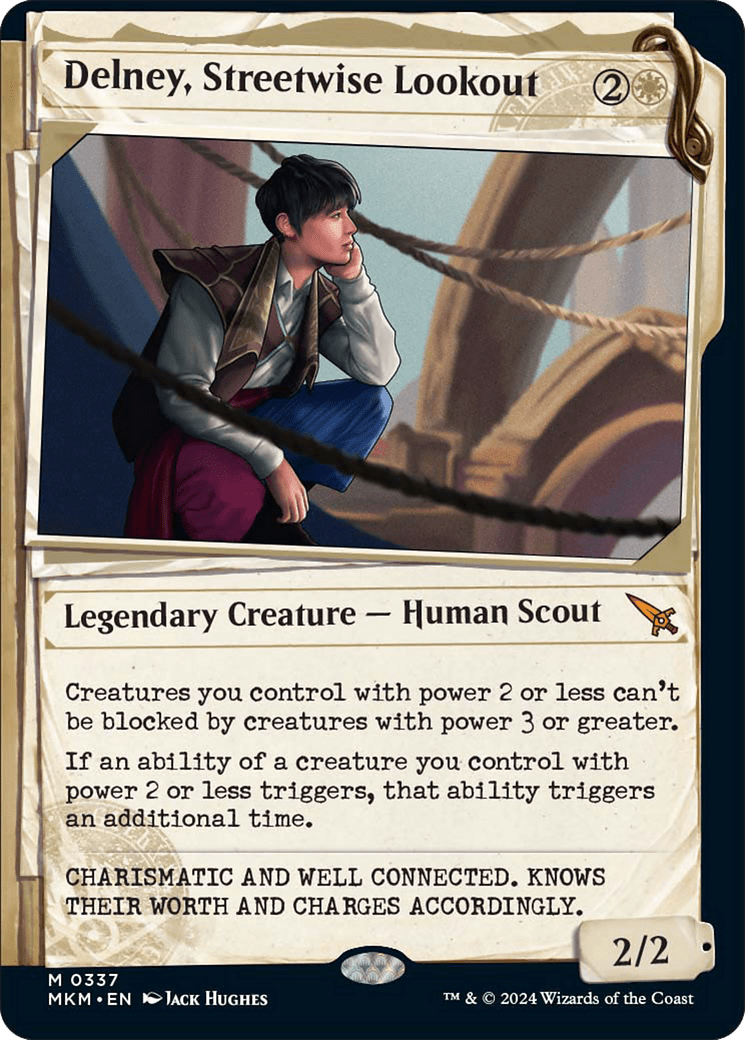 Delney, Streetwise Lookout (Showcase) [Murders at Karlov Manor] MTG Single Magic: The Gathering  | Multizone: Comics And Games