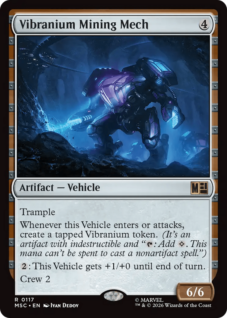 Vibranium Mining Mech [Marvel Super Heroes Commander] MTG Single Magic: The Gathering  | Multizone: Comics And Games