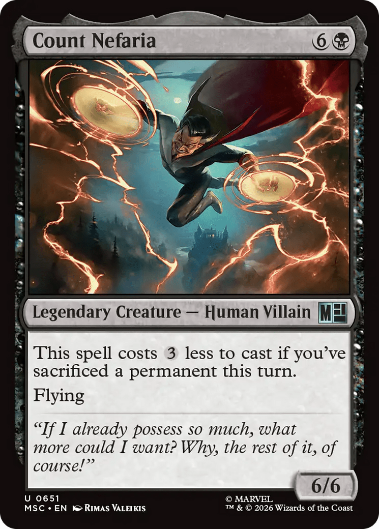 Count Nefaria [Marvel Super Heroes Commander] MTG Single Magic: The Gathering  | Multizone: Comics And Games