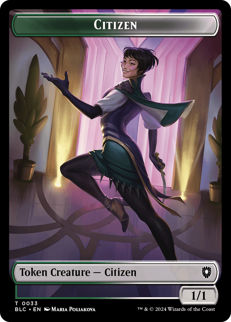 Soldier // Citizen Double-Sided Token [Bloomburrow Commander Tokens] MTG Single Magic: The Gathering  | Multizone: Comics And Games