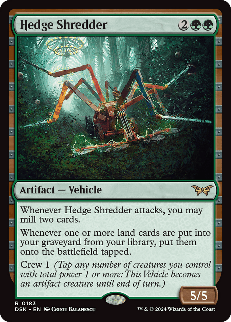 Hedge Shredder [Duskmourn: House of Horror] MTG Single Magic: The Gathering  | Multizone: Comics And Games