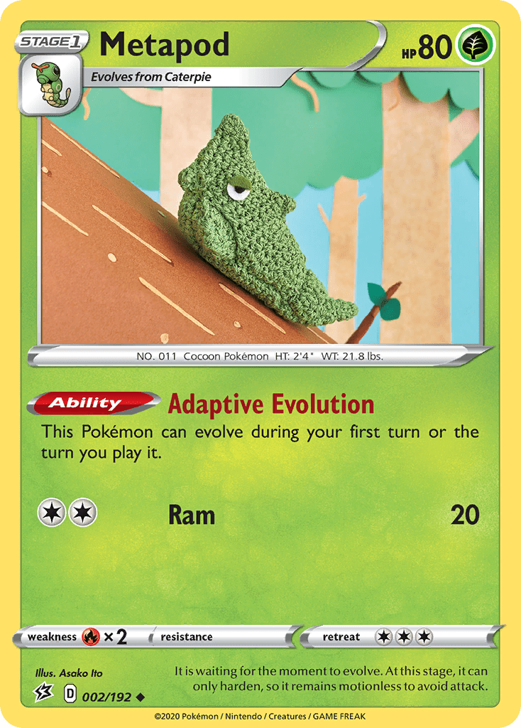 Metapod (002/192) [Sword & Shield: Rebel Clash] Pokemon Single Pokémon  | Multizone: Comics And Games