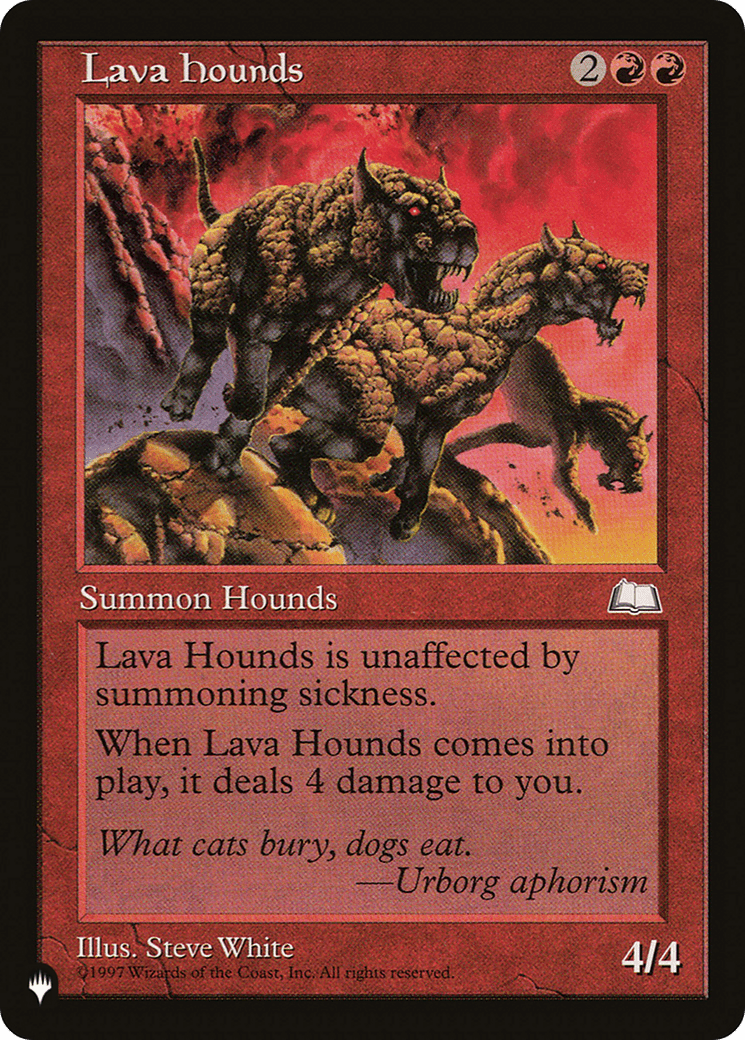 Lava Hounds [The List] MTG Single Magic: The Gathering  | Multizone: Comics And Games