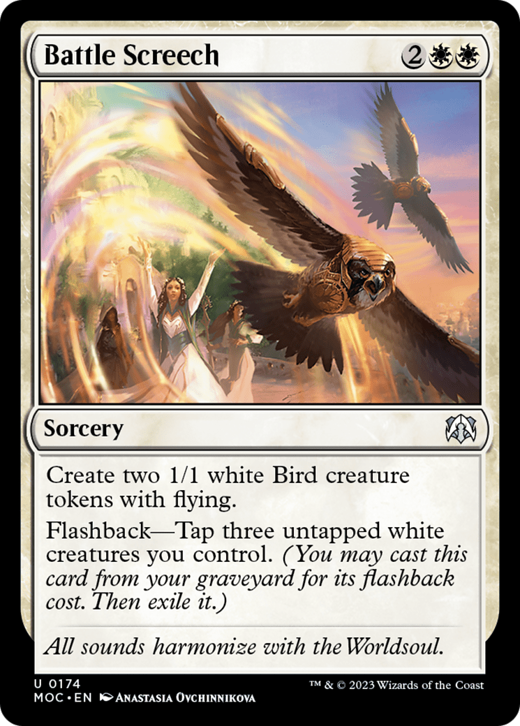Battle Screech [March of the Machine Commander] MTG Single Magic: The Gathering  | Multizone: Comics And Games